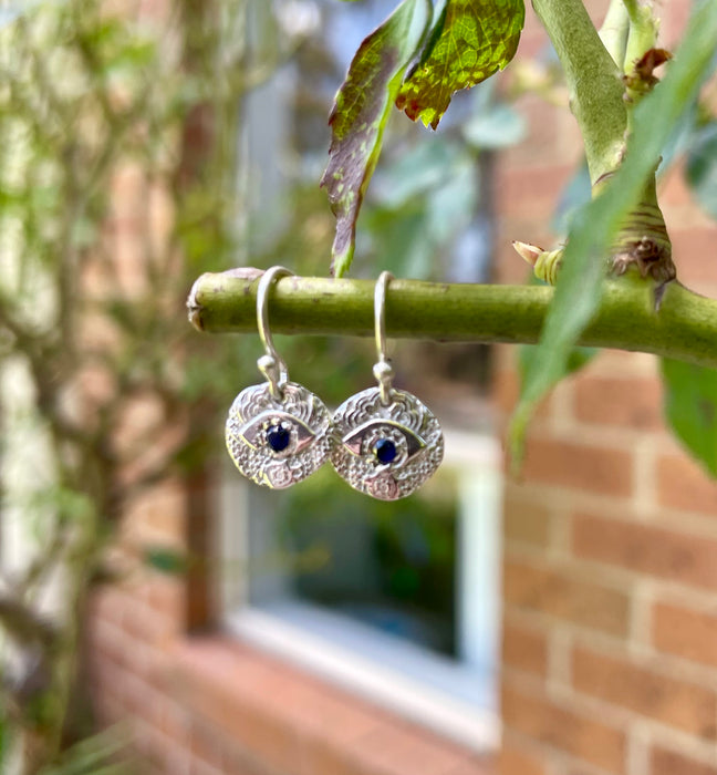 Eye Earrings - Patterned Eye Dangle Earrings