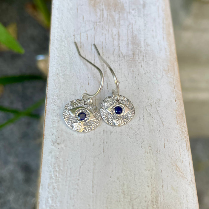 Eye Earrings - Patterned Eye Dangle Earrings