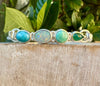 Acrostic ‘LOVE’ Clasp Bracelet – Larimar, Opal, Variscite & Emerald Gemstone Jewellery - Kathy Sayce Jewellery