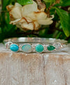 Acrostic ‘LOVE’ Clasp Bracelet – Larimar, Opal, Variscite & Emerald Gemstone Jewellery - Kathy Sayce Jewellery