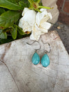Amazonite Drop Earrings - Aqua Amazonite - Kathy Sayce Jewellery