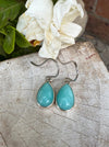 Amazonite Drop Earrings - Aqua Amazonite - Kathy Sayce Jewellery