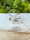 Angel Wing Ring with Blue Topaz - Natural Gemstone Jewellery in Sterling Silver - Kathy Sayce Jewellery