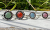 Carnelian Flower Ring - US size 6 1/2 - Kathy Sayce Jewellery