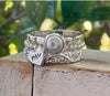 Deposit for Custom Order - Pink Mabe Pearl Bangle and Pink Pearl Stacking Ring Set - Kathy Sayce Jewellery