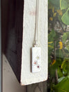Flower Pendant with Sapphires - Sterling Silver Chain - Kathy Sayce Jewellery