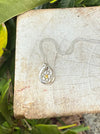 Flower Pendant with Yellow Sapphire - Sterling Silver Chain - Kathy Sayce Jewellery