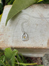 Flower Pendant with Yellow Sapphire - Sterling Silver Chain - Kathy Sayce Jewellery