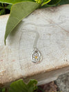 Flower Pendant with Yellow Sapphire - Sterling Silver Chain - Kathy Sayce Jewellery
