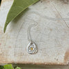 Flower Pendant with Yellow Sapphire - Sterling Silver Chain - Kathy Sayce Jewellery