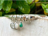 Gemstone Hearts and Angel Wing Charm Bangle – Personalised Sterling Silver Bracelet – Made to Order - Kathy Sayce Jewellery