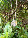 ‘Hearts and Angels’ Necklace - Silver Heart & Rose Quartz Cluster Pendant - Kathy Sayce Jewellery