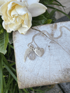 ‘Hearts and Angels’ Necklace - Silver Heart & Rose Quartz Cluster Pendant - Kathy Sayce Jewellery