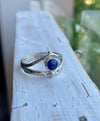 Lapis Lazuli Ring – Sterling Silver Split Band Ring - Kathy Sayce Jewellery