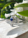 Lapis Lazuli Ring - Sterling Silver Split Band Ring - Kathy Sayce Jewellery