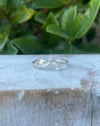 Leaf Ring with Seed Pearl or Opal - Sterling Silver - Made to Order - Kathy Sayce Jewellery