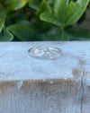 Leaf Ring with Seed Pearl or Opal - Sterling Silver - Made to Order - Kathy Sayce Jewellery
