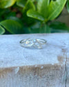 Leaf Ring with Seed Pearl or Opal - Sterling Silver - Made to Order - Kathy Sayce Jewellery