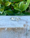 Leaf Ring with Seed Pearl or Opal - Sterling Silver - Made to Order - Kathy Sayce Jewellery