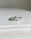 Leaf Ring with Seed Pearl - Sterling Silver - Kathy Sayce Jewellery