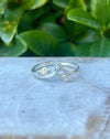 Leaf Ring with Seed Pearl - Sterling Silver - Kathy Sayce Jewellery