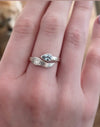 Made to Order Angel Wing Ring in Sterling Silver – Custom Gemstone Ring – Handmade Open Band Ring - Kathy Sayce Jewellery