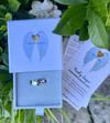 Made to Order Angel Wing Ring in Sterling Silver – Custom Gemstone Ring – Handmade Open Band Ring - Kathy Sayce Jewellery