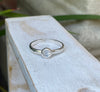 Made to Order - ‘Hearts and Angels’ Moonstone Stacking Ring | Sterling Silver Band - Kathy Sayce Jewellery