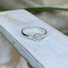 Made to Order - ‘Hearts and Angels’ Moonstone Stacking Ring | Sterling Silver Band - Kathy Sayce Jewellery