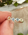 Multi-Stone Sterling Silver Ring with Citrine, Iolite, Tourmaline & Peridot - Kathy Sayce Jewellery