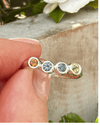 Multi-Stone Sterling Silver Ring with Citrine, Iolite, Tourmaline & Peridot - Kathy Sayce Jewellery