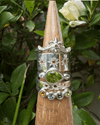 Multi-Stone Sterling Silver Ring with Citrine, Iolite, Tourmaline & Peridot - Kathy Sayce Jewellery