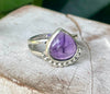 Natural Amethyst Ring – Sterling Silver Split Band – February Birthstone - Kathy Sayce Jewellery