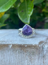 Natural Amethyst Ring – Sterling Silver Split Band – February Birthstone - Kathy Sayce Jewellery