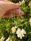 Natural Raw Citrine Pendant on 45cm Sterling Silver Chain - Kathy Sayce Jewellery