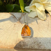 Natural Raw Citrine Pendant on 45cm Sterling Silver Chain - Kathy Sayce Jewellery