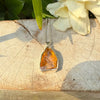 Natural Raw Citrine Pendant on 45cm Sterling Silver Chain - Kathy Sayce Jewellery