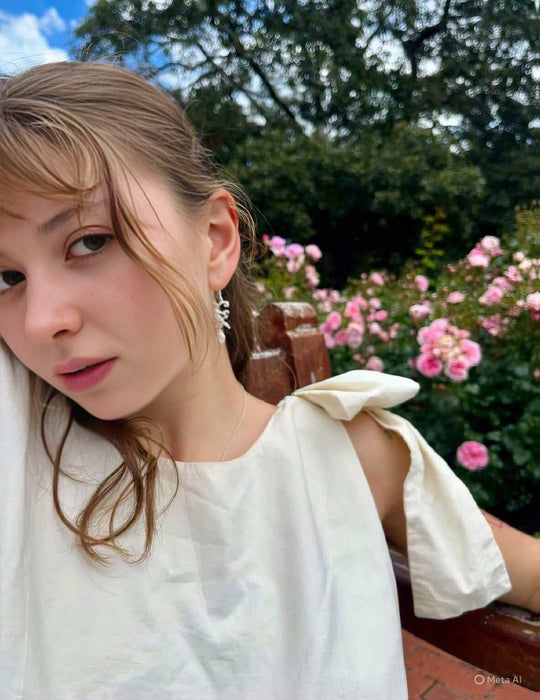 Ornate Dangle Earrings with Baroque Pearls - Sterling Silver - Kathy Sayce Jewellery