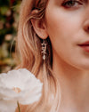 Ornate Dangle Earrings with Baroque Pearls - Sterling Silver - Kathy Sayce Jewellery
