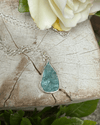 Raw Apatite Pendant - Sterling Silver Chain - Kathy Sayce Jewellery