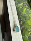 Raw Apatite Pendant - Sterling Silver Chain - Kathy Sayce Jewellery