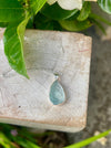 Raw Aquamarine Pendant on 45cm Sterling Silver Chain – Natural Gemstone Necklace - Kathy Sayce Jewellery