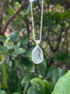 Raw Aquamarine Pendant on 45cm Sterling Silver Chain – Natural Gemstone Necklace - Kathy Sayce Jewellery