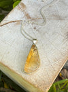 Raw Citrine Pendant on 45cm Sterling Silver Chain – Natural Gemstone Necklace - Kathy Sayce Jewellery