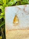 Raw Citrine Pendant on 45cm Sterling Silver Chain – Natural Gemstone Necklace - Kathy Sayce Jewellery