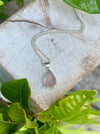 Ready Made Raw Rose Quartz Pendant - Sterling Silver Chain - Kathy Sayce Jewellery