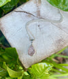 Ready Made Raw Rose Quartz Pendant - Sterling Silver Chain - Kathy Sayce Jewellery