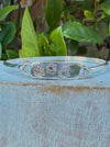 Silver Flower Clasp Bracelet - Kathy Sayce Jewellery