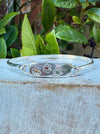 Silver Flower Clasp Bracelet - Kathy Sayce Jewellery