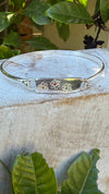 Silver Flower Clasp Bracelet - Kathy Sayce Jewellery